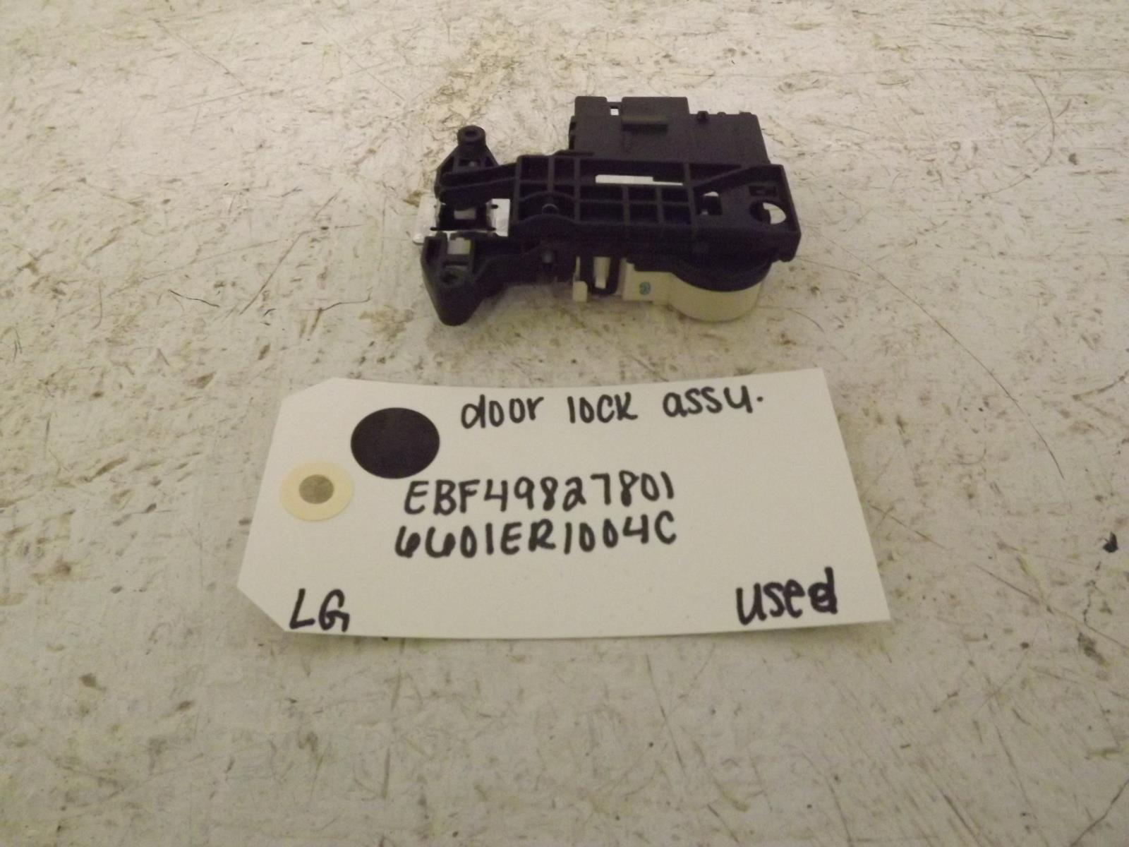 LG Washer EBF49827801 6601ER1004C Door Lock Assembly Used LG Washer EBF49827801 6601ER1004C Door Lock Assembly Used